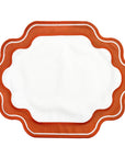 JOGO AMERICANO EASY CLEAN ELLA BRANCO E TERRACOTA