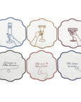 SET GUARDANAPO DE COQUETEL LINHO ALL THAT JAZZ 6 PÇAS