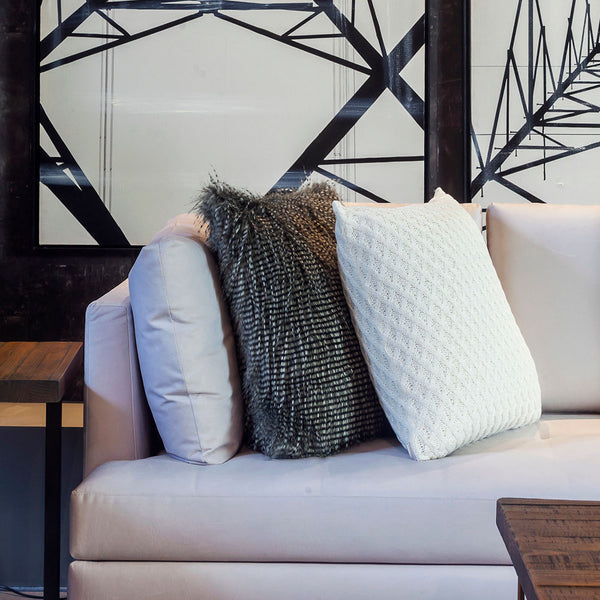 CAPA DE ALMOFADA DE PELE MOSCOU 50X50CM