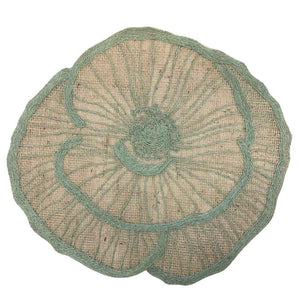 JOGO AMERICANO SISAL PAPOULA  VERDE 43CM