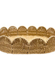BANDEJA PALHA NATURAL SCALLOP G 44X33CM