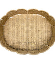 BANDEJA PALHA NATURAL SCALLOP G 44X33CM
