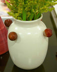 VASO CERÂMICA ARTESANAL NATURAL ÁGATAS 24CM