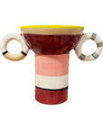 VASO DE CERÂMICA HARARE LISTRADO 17CM
