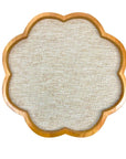 BANDEJA MDF CARVALHO FLOR G 37CM
