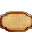 BANDEJA MDF NOGUEIRA MOLDURA G 40x28CM