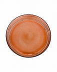 BANDEJA DE VIDRO REDONDA LAPIDADA CORAL 30CM