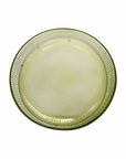 BANDEJA DE VIDRO REDONDA LAPIDADA VERDE 30CM