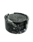 PORTA COPO DE ONIX PRETO 10CM C/6 PECAS E SUPORTE
