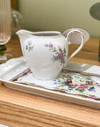 MINI LEITEIRA DE PORCELANA BAVARIA COM DESENHO FLORES