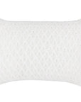 CAPA DE ALMOFADA TRICOT PLUS LOSANGOS OFF WHITE 50X35