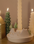 CASTIÇAL CERÂMICA FEITO À MÃO VILA DE NATAL