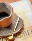 SET 2 COLHERES DE CAFÉ SOTILLE PRATA