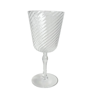 TAÇA ACRÍLICO WAVES TRANSPARENTE