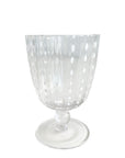 TAÇA DE VIDRO DOTS TRANSPARENTE 9,5 x 14(H) cm