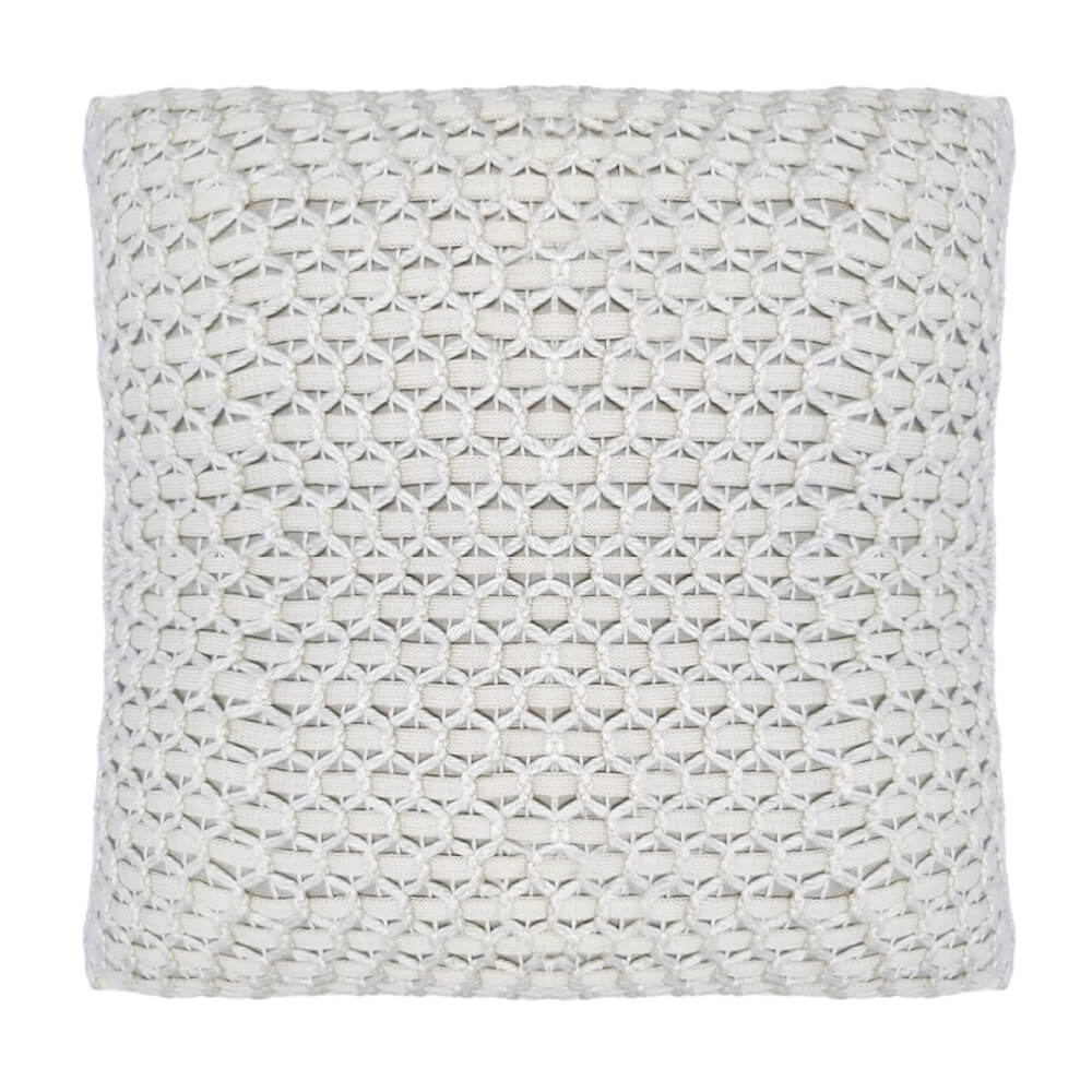 CAPA DE ALMOFADA TRICOT MANUAL COLMEIA FENDI 50X50CM