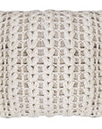 CAPA DE ALMOFADA TRICOT MANUAL TRANÇA NATURAL 50X50CM