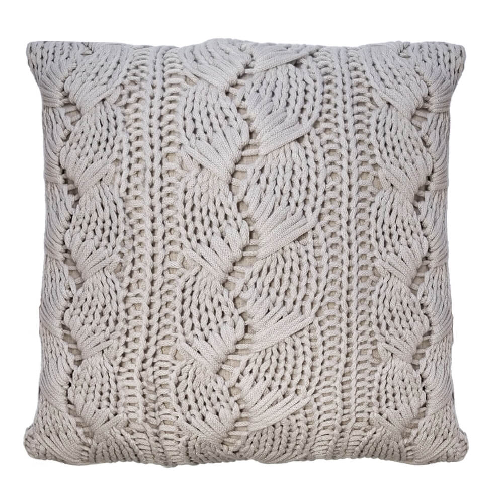 CAPA DE ALMOFADA TRICOT MANUAL GOMOS FENDI 50X50 CM