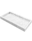 BANDEJA MÁRMORE BRANCA CLEAN 11 X 27 CM