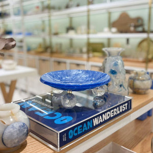 BOWL CRISTAL AZUL 23CM