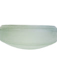 CENTRO DE MESA EM VIDRO FOSCO CELADON