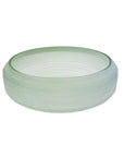 CENTRO DE MESA EM VIDRO FOSCO CELADON