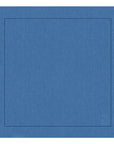 GUARDANAPO DE LINHO PURO BARRA LARGA PREMIUM AZUL 55X55CM