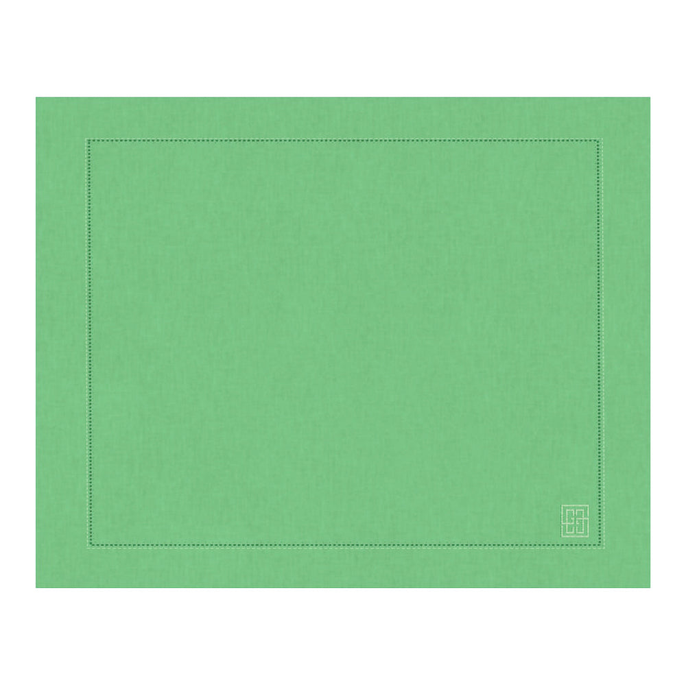JOGO AMERICANO DE LINHO VISCO BARRA LARGA PREMIUM VERDE