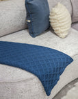 MANTA TRICOT PLUS GOTAS AZUL 130X180 CM