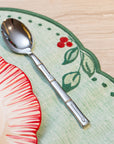 SET 5 TALHERES BAMBU PRATEADO