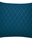 CAPA DE ALMOFADA TRICOT PLUS GOTAS AZUL 50 X 50 CM