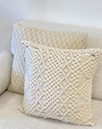 Almofada de macrame handmade