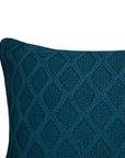 CAPA DE ALMOFADA TRICOT PLUS GOTAS RETANGULAR AZUL 60X40 CM