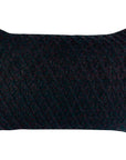 CAPA DE ALMOFADA TRICOT PLUS LOSANGOS PRETO 50X35