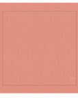 GUARDANAPO DE LINHO PURO BARRA LARGA PREMIUM ROSA 55X55 CM