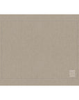 JOGO AMERICANO DE LINHO VISCO BARRA LARGA PREMIUM BEGE 50X39 CM