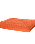 MANTA TRICOT PLUS ZIGZAG LARANJA 130X180 CM