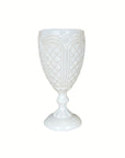 TAÇA OPALINA BRANCA BAIXA 7 X 16,5 (H) CM