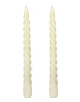 VELAS PARA CASTIÇAL TWIST MARFIM 25 CM - 02 UNIDADES