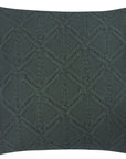 CAPA DE ALMOFADA TRICOT PLUS CORRENTE VERDE 50X50 CM