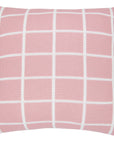 CAPA DE ALMOFADA TRICOT PLUS GRID ROSA 50X50 CM