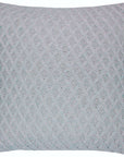 CAPA DE ALMOFADA TRICOT PLUS LOSANGOS CINZA 50X50