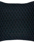 CAPA DE ALMOFADA TRICOT PLUS LOSANGOS PRETO 50X50