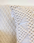 Almofada macrame detalhes