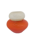 BOMBONIERE BUBBLE DE VIDRO SOPRADO À MÃO LARANJA
