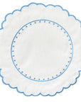 JOGO AMERICANO EASY CLEAN LOULOU AZUL REDONDO 43 CM