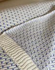 MANTA TRICOT PLUS TIJOLINHO AZUL 130X180 CM