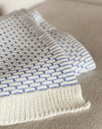 MANTA TRICOT PLUS TIJOLINHO AZUL 130X180 CM