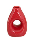 PORTA GUARDANAPO DE CERAMICA VASINHO VERMELHO