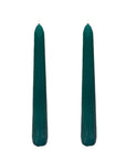 VELAS PARA CASTIÇAL CÔNICA VERDE ESCURO 18 CM - 02 UNIDADES